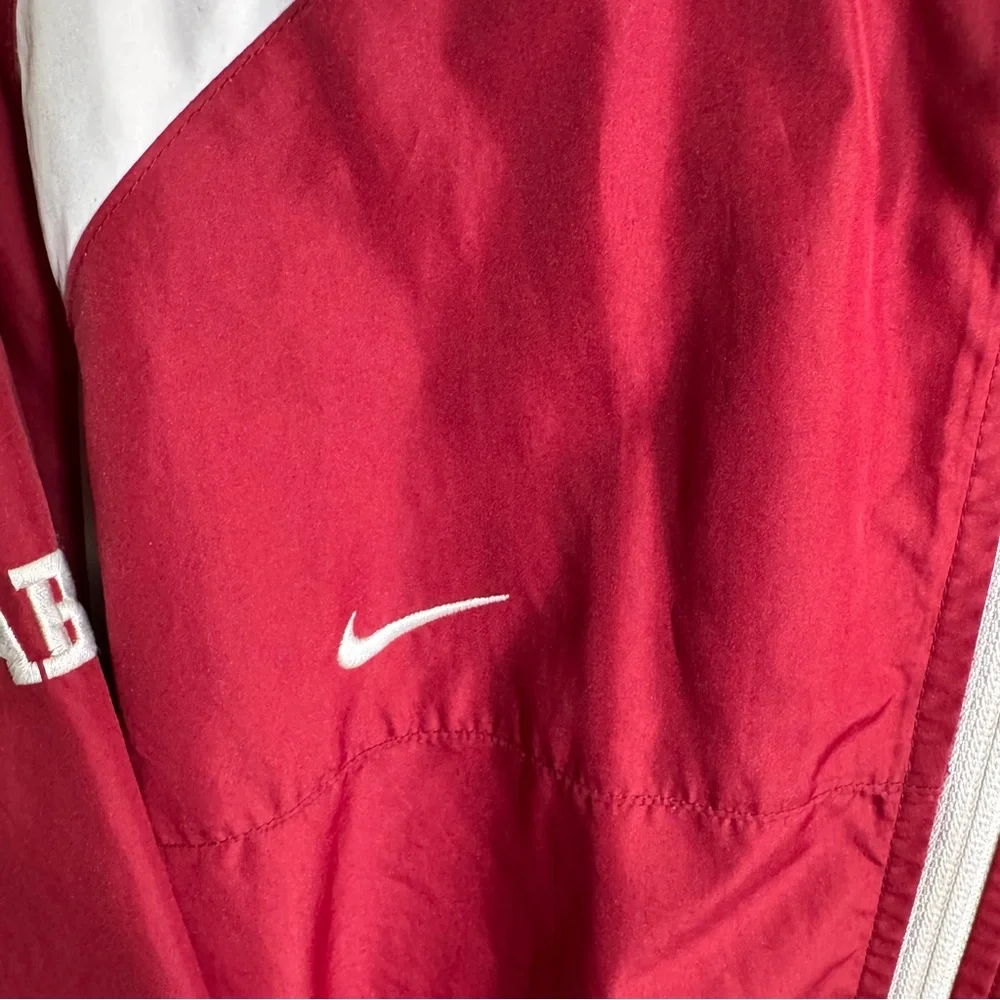 Nike Alabama Crimson Tide Clima-Fit Jacket L Red‎ Full Zip Windbreaker NCAA